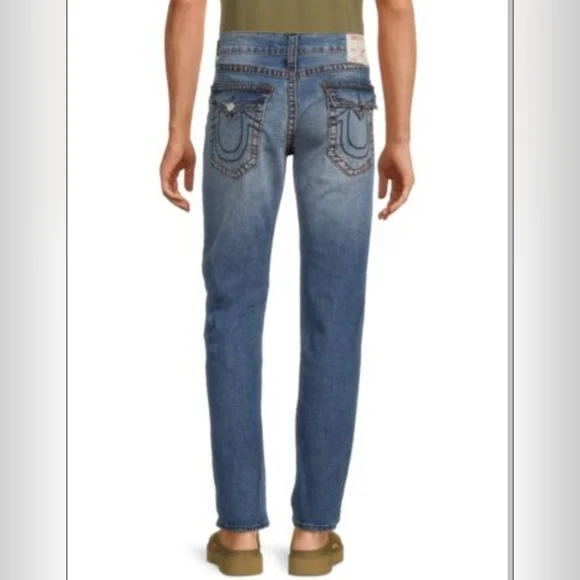 True Religion Men’s Geno Relaxed Slim Jeans Size 32 - Picture 1 of 12
